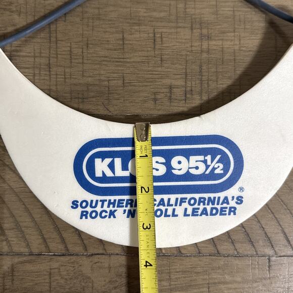 Vintage 80s KLOS 95 1/2 Southern California Rock Radio Foam Visor - Picture 5 of 7